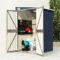vidaXL Cobertizo de jardín de pared acero galvanizado 118x100x178 cm vidaXL Cobertizo de jardín de pared acero galvanizado 118x100x178 cm