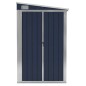 vidaXL Cobertizo de jardín de pared acero galvanizado 118x100x178 cm vidaXL Cobertizo de jardín de pared acero galvanizado 118x100x178 cm