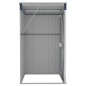 vidaXL Cobertizo de jardín de pared acero galvanizado 118x100x178 cm vidaXL Cobertizo de jardín de pared acero galvanizado 118x100x178 cm