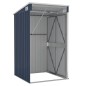 vidaXL Cobertizo de jardín de pared acero galvanizado 118x100x178 cm vidaXL Cobertizo de jardín de pared acero galvanizado 118x100x178 cm