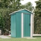 vidaXL Cobertizo de jardín acero galvanizado verde 126x97,5x177 cm vidaXL Cobertizo de jardín acero galvanizado verde 126x97,5x177 cm