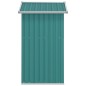 vidaXL Cobertizo de jardín acero galvanizado verde 126x97,5x177 cm vidaXL Cobertizo de jardín acero galvanizado verde 126x97,5x177 cm