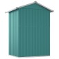 vidaXL Cobertizo de jardín acero galvanizado verde 126x97,5x177 cm vidaXL Cobertizo de jardín acero galvanizado verde 126x97,5x177 cm