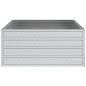 vidaXL Arriate de acero galvanizado plateado 100x100x45 cm