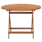 vidaXL Mesa de jardín plegable madera maciza de acacia Ø 90x75 cm vidaXL Mesa de jardín plegable madera maciza de acacia Ø 90x75 cm