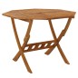 vidaXL Mesa de jardín plegable madera maciza de acacia 90x75 cm