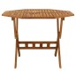 vidaXL Mesa de jardín plegable madera maciza de acacia 90x75 cm