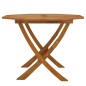 vidaXL Mesa de jardín plegable madera maciza de acacia 90x75 cm