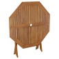 vidaXL Mesa de jardín plegable madera maciza de acacia 90x75 cm