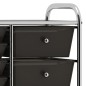 vidaXL Carrito de almacenaje portátil XXL 15 cajones plástico negro vidaXL Carrito de almacenaje portátil XXL 15 cajones plástico negro