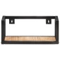 vidaXL Estantes de pared 2 unidades 40 cm madera de mango rugosa vidaXL Estantes de pared 2 unidades 40 cm madera de mango rugosa