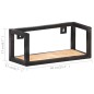 vidaXL Estantes de pared 2 unidades 40 cm madera de mango rugosa vidaXL Estantes de pared 2 unidades 40 cm madera de mango rugosa