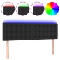 vidaXL Cabecero con luces LED cuero sintético negro 144x5x78/88 cm vidaXL Cabecero con luces LED cuero sintético negro 144x5x78/88 cm