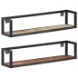 vidaXL Estantes de pared 2 unidades 80 cm madera maciza reciclada vidaXL Estantes de pared 2 unidades 80 cm madera maciza reciclada
