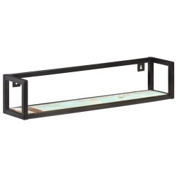 vidaXL Estantes de pared 2 unidades 80 cm madera maciza reciclada