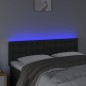 vidaXL Cabecero con luces LED cuero sintético negro 144x5x78/88 cm vidaXL Cabecero con luces LED cuero sintético negro 144x5x78/88 cm