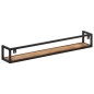 vidaXL Estantes de pared 2 unidades 120 cm madera de mango rugosa vidaXL Estantes de pared 2 unidades 120 cm madera de mango rugosa