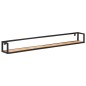 vidaXL Estantes de pared 2 unidades 160 cm madera maciza acacia