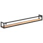 vidaXL Estantes de pared 2 unidades 160 cm madera maciza acacia