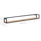 vidaXL Estantes de pared 2 unidades 160 cm madera maciza acacia