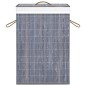 vidaXL Cesta para la ropa sucia de bambú de una sección gris vidaXL Cesta para la ropa sucia de bambú de una sección gris