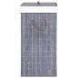 vidaXL Cesta para la ropa sucia de bambú de una sección gris vidaXL Cesta para la ropa sucia de bambú de una sección gris