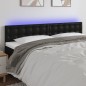 vidaXL Cabecero con LED cuero sintético negro 180x5x78/88 cm vidaXL Cabecero con LED cuero sintético negro 180x5x78/88 cm