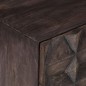 vidaXL Mesita de noche de madera maciza de mango negro 40x30x50 cm vidaXL Mesita de noche de madera maciza de mango negro 40x30x50 cm