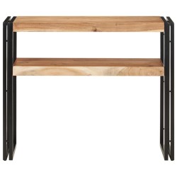 vidaXL Mesa consola de madera maciza de acacia 90x30x75 cm