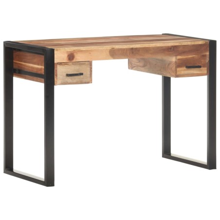 vidaXL Escritorio de madera maciza con acabado sheesham 110x50x76 cm
