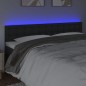vidaXL Cabecero con LED cuero sintético negro 180x5x78/88 cm vidaXL Cabecero con LED cuero sintético negro 180x5x78/88 cm