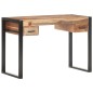 vidaXL Escritorio de madera maciza con acabado sheesham 110x50x76 cm vidaXL Escritorio de madera maciza con acabado sheesham 110x50x76 cm