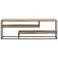 vidaXL Mueble para TV de madera maciza de mango rugosa 130x30x45 cm vidaXL Mueble para TV de madera maciza de mango rugosa 130x30x45 cm