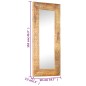 vidaXL Espejo tallado a mano madera maciza de mango 110x50x2,5 cm vidaXL Espejo tallado a mano madera maciza de mango 110x50x2,5 cm