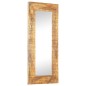vidaXL Espejo tallado a mano madera maciza de mango 110x50x2,5 cm vidaXL Espejo tallado a mano madera maciza de mango 110x50x2,5 cm