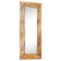 vidaXL Espejo tallado a mano madera maciza de mango 110x50x2,5 cm vidaXL Espejo tallado a mano madera maciza de mango 110x50x2,5 cm