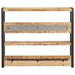 vidaXL Mesa de bar madera maciza de mango rugosa 120x40x101 cm