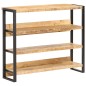vidaXL Mesa de bar madera maciza de mango rugosa 120x40x101 cm