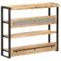 vidaXL Mesa de bar madera maciza de mango rugosa 120x40x101 cm