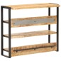 vidaXL Mesa de bar madera maciza de mango rugosa 120x40x101 cm