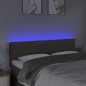 vidaXL Cabecero con LED de tela gris taupe 144x5x78/88 cm vidaXL Cabecero con LED de tela gris taupe 144x5x78/88 cm