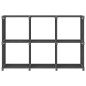 vidaXL Estantería de 6 cubos de tela gris 103x30x72,5 cm vidaXL Estantería de 6 cubos de tela gris 103x30x72,5 cm