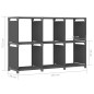 vidaXL Estantería de 6 cubos de tela gris 103x30x72,5 cm vidaXL Estantería de 6 cubos de tela gris 103x30x72,5 cm