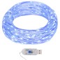 vidaXL Guirnalda de micro luces LED 8 funciones 40 m 400 LED azul vidaXL Guirnalda de micro luces LED 8 funciones 40 m 400 LED azul