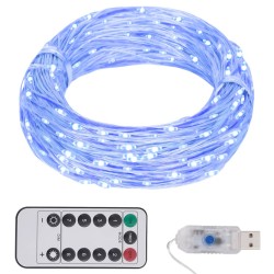 vidaXL Tira de luces con 300 LED PVC azul 30 m