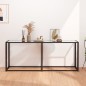 vidaXL Mesa consola vidrio templado transparente 180x35x75,5 cm vidaXL Mesa consola vidrio templado transparente 180x35x75,5 cm