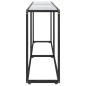 vidaXL Mesa consola vidrio templado transparente 180x35x75,5 cm vidaXL Mesa consola vidrio templado transparente 180x35x75,5 cm
