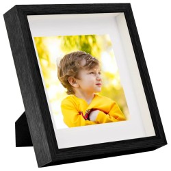 vidaXL Marco de foto caja 3D 3 uds negro 23x23 cm para foto 13x13 cm