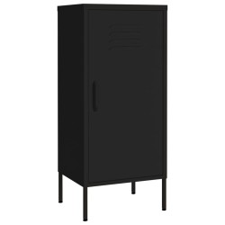 vidaXL Armario de almacenamiento acero negro 42,5x35x101,5 cm