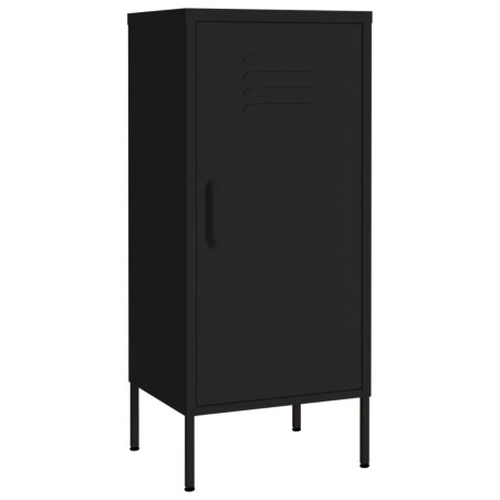 vidaXL Armario de almacenamiento acero negro 42,5x35x101,5 cm